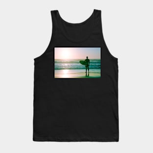 Surfer watching the waves Tank Top